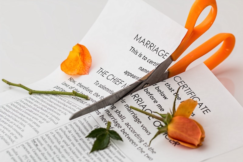 cutting up marriage certificate