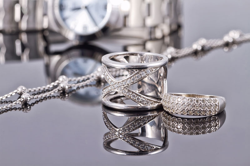 jewelry on a table